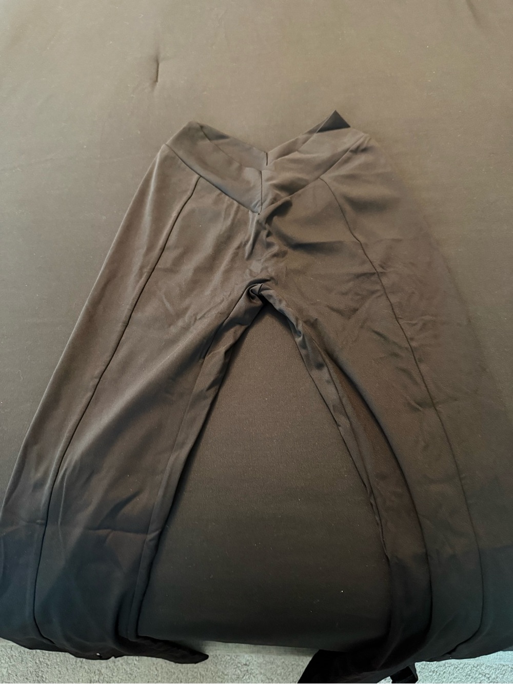 Pchee Bum Black Stretch Flare Pants